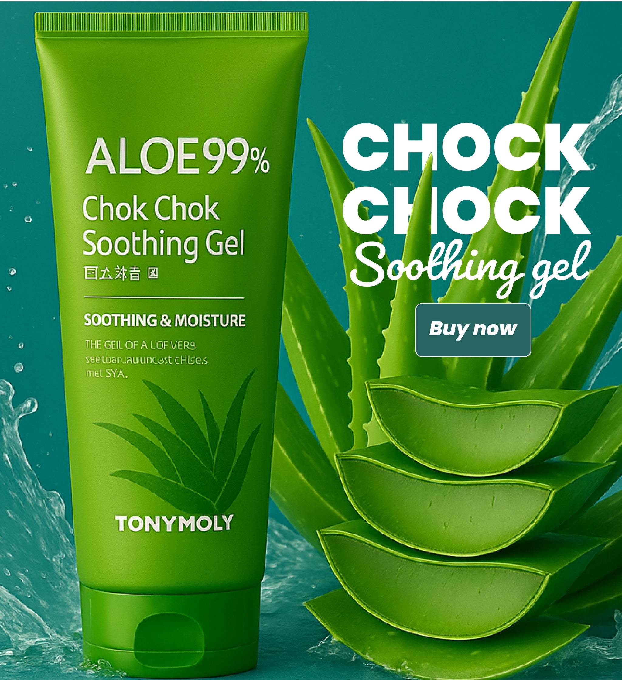Gel de Aloe Vera Aloe 99% Chok Chok Soothing 3 unidades + 1 Mascarilla GRATIS